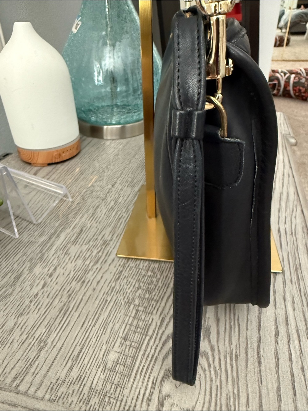 Coach RARE Vintage NYC Black Convertible Clutch w/ Original Suede HT #9635 - Picture 11 of 16